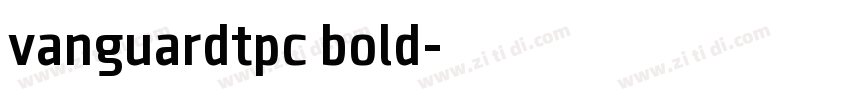 vanguardtpc bold字体转换